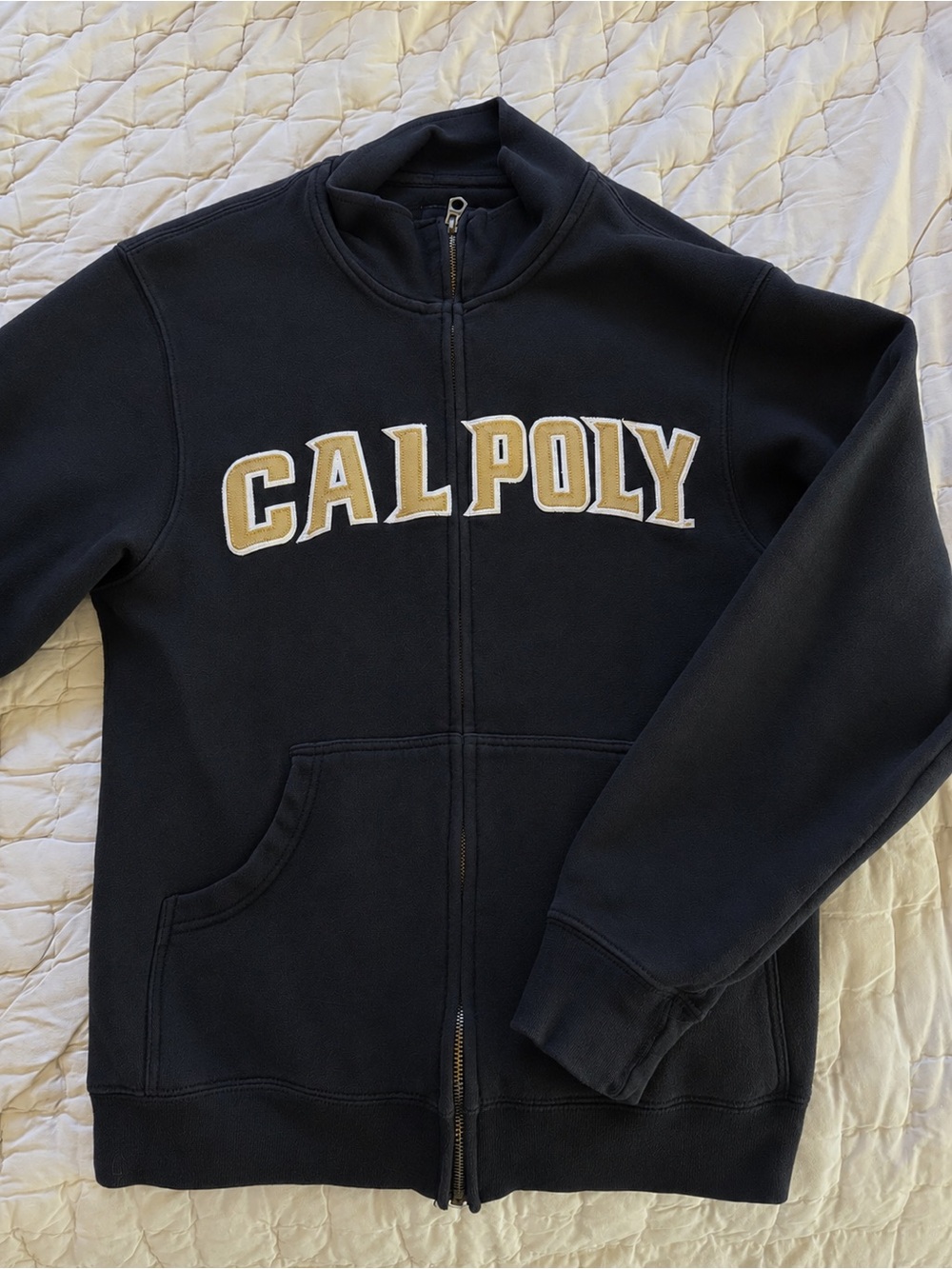 Cal Poly Women’s Zip Up Sweater with Mustang
